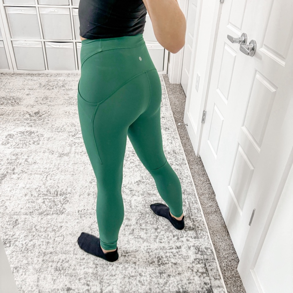 Lululemon Power Thru High-Rise Tight Leggings Everglade Green